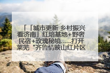 「城市更新 乡村振兴看济南」红培基地+野奢民宿+玫瑰秘境……打开莱芜“齐鲁情映山红片区”的破圈秘籍