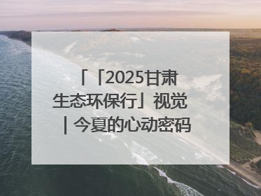 「2025甘肃生态环保行」视觉｜今夏的心动密码，藏在冰沟河的潋滟波光里