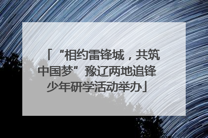 “相约雷锋城，共筑中国梦”豫辽两地追锋少年研学活动举办