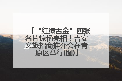“红绿古金”四张名片惊艳亮相！吉安文旅招商推介会在青原区举行(图)