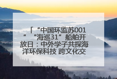 “中国环监苏001”“海巡31”船舶开放日：中外学子共探海洋环保科技 跨文化交流筑牢“蓝色”友谊