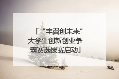 “丰翼创未来”大学生创新创业争霸赛选拔赛启动