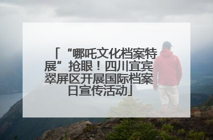 “哪吒文化档案特展”抢眼！四川宜宾翠屏区开展国际档案日宣传活动