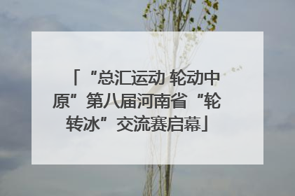 “总汇运动 轮动中原”第八届河南省“轮转冰”交流赛启幕