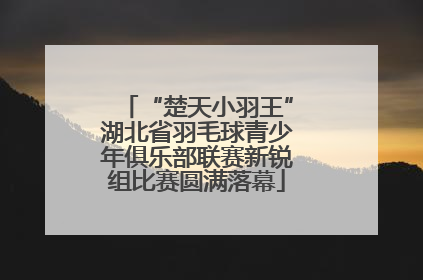 “楚天小羽王”湖北省羽毛球青少年俱乐部联赛新锐组比赛圆满落幕