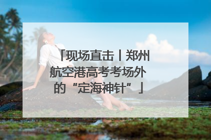 现场直击丨郑州航空港高考考场外的“定海神针”