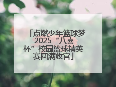 点燃少年篮球梦 2025“八喜杯”校园篮球精英赛圆满收官