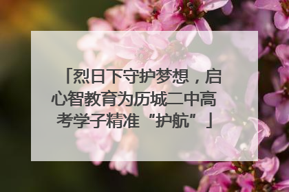 烈日下守护梦想，启心智教育为历城二中高考学子精准“护航”