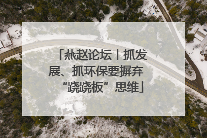 燕赵论坛丨抓发展、抓环保要摒弃“跷跷板”思维