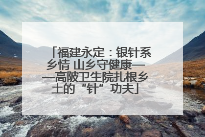 福建永定：银针系乡情 山乡守健康——高陂卫生院扎根乡土的“针”功夫
