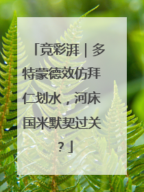 竞彩湃｜多特蒙德效仿拜仁划水，河床国米默契过关？