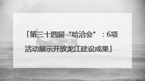 第三十四届“哈洽会”：6项活动展示开放龙江建设成果