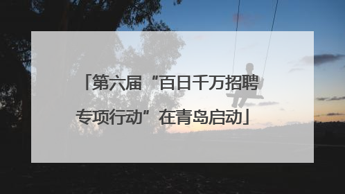 第六届“百日千万招聘专项行动”在青岛启动
