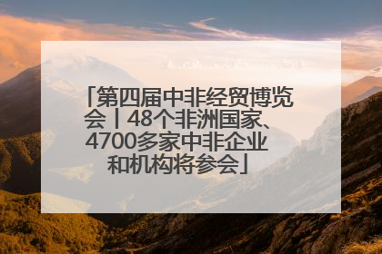 第四届中非经贸博览会丨48个非洲国家、4700多家中非企业和机构将参会
