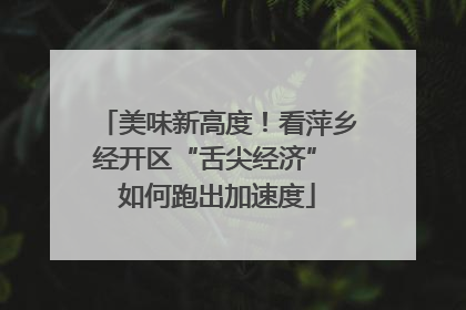美味新高度！看萍乡经开区“舌尖经济” 如何跑出加速度