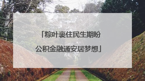 粽叶裹住民生期盼 公积金融通安居梦想