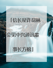 信长星许昆林会见中兴通讯董事长方榕