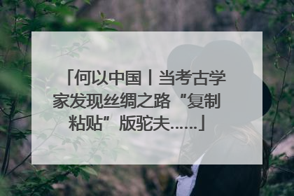 何以中国丨当考古学家发现丝绸之路“复制粘贴”版驼夫……