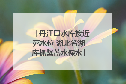 丹江口水库接近死水位 湖北省湖库抓紧蓄水保水