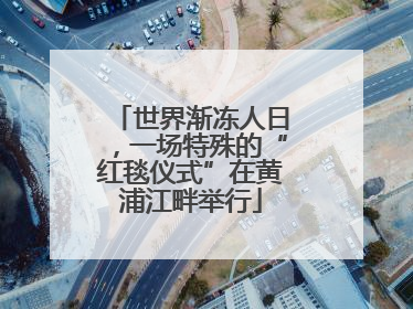 世界渐冻人日，一场特殊的“红毯仪式”在黄浦江畔举行