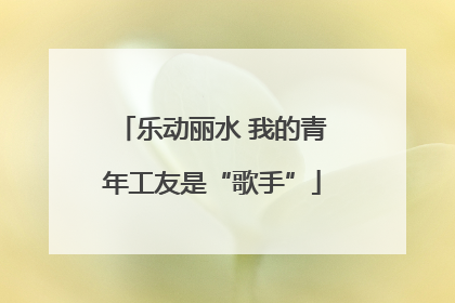 乐动丽水 我的青年工友是“歌手”