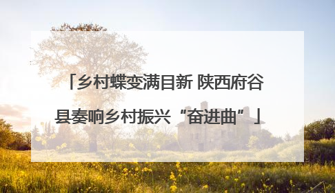 乡村蝶变满目新 陕西府谷县奏响乡村振兴“奋进曲”
