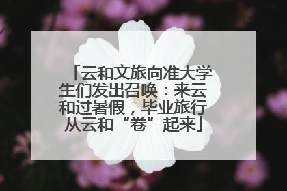 云和文旅向准大学生们发出召唤：来云和过暑假，毕业旅行从云和“卷”起来