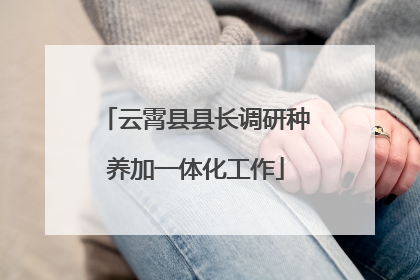 云霄县县长调研种养加一体化工作