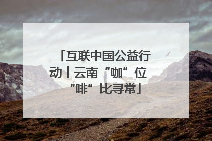 互联中国公益行动丨云南“咖”位“啡”比寻常