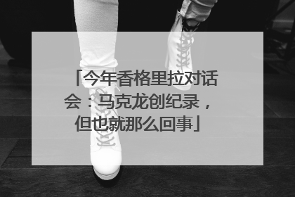 今年香格里拉对话会：马克龙创纪录，但也就那么回事