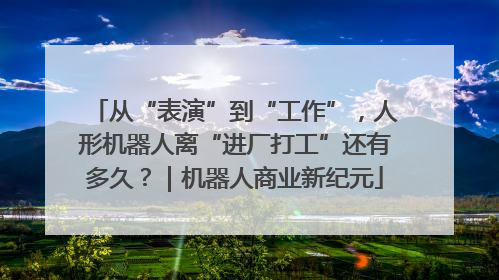 从“表演”到“工作”，人形机器人离“进厂打工”还有多久？｜机器人商业新纪元