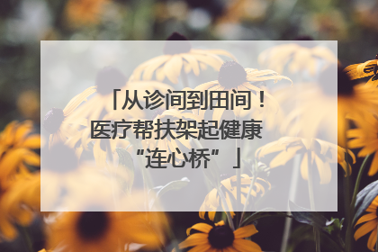 从诊间到田间！医疗帮扶架起健康“连心桥”