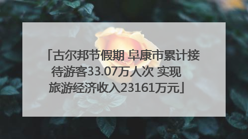 古尔邦节假期 阜康市累计接待游客33.07万人次 实现旅游经济收入23161万元