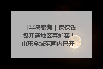 半岛聚焦｜医保钱包开通地区再扩容！山东全域范围内已开通，有何用处？如何操作？速戳→