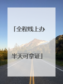 全程线上办 半天可拿证