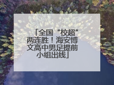 全国“校超”两连胜！海安博文高中男足提前小组出线