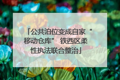 公共泊位变成自家“移动仓库” 铁西区柔性执法联合整治