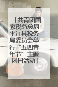 共青团国家税务总局平江县税务局委员会举行“五四青年节”主题团日活动