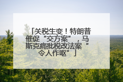 关税生变！特朗普催促“交方案”，马斯克痛批税改法案“令人作呕”