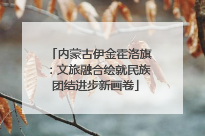 内蒙古伊金霍洛旗：文旅融合绘就民族团结进步新画卷