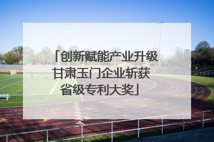 创新赋能产业升级 甘肃玉门企业斩获省级专利大奖