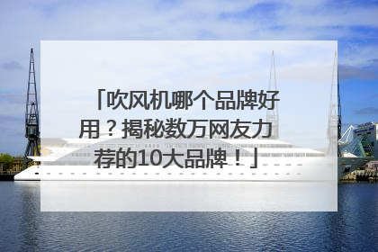 吹风机哪个品牌好用？揭秘数万网友力荐的10大品牌！