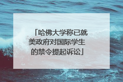 哈佛大学称已就美政府对国际学生的禁令提起诉讼
