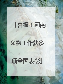 喜报！河南文物工作获多项全国表彰