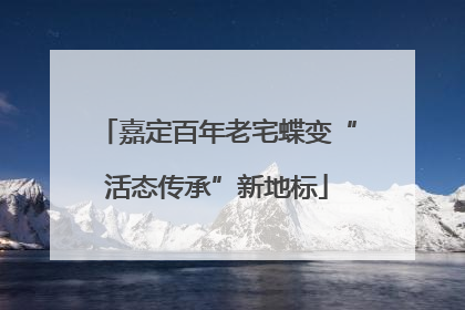 嘉定百年老宅蝶变“活态传承”新地标