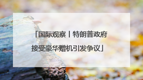 国际观察丨特朗普政府接受豪华赠机引发争议