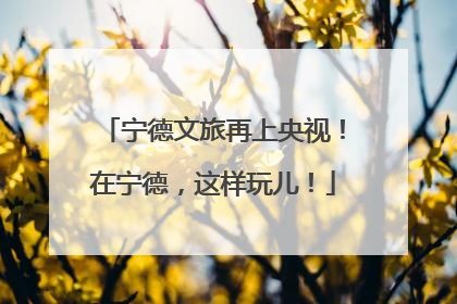宁德文旅再上央视！在宁德，这样玩儿！
