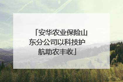 安华农业保险山东分公司以科技护航助农丰收