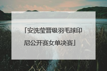安洗莹晋级羽毛球印尼公开赛女单决赛