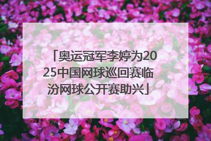 奥运冠军李婷为2025中国网球巡回赛临汾网球公开赛助兴